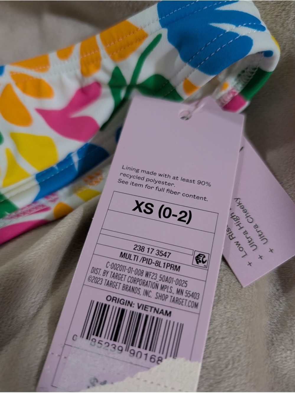 Colorful Floral High-Cut Bikini Bottom - Picture 2 of 3